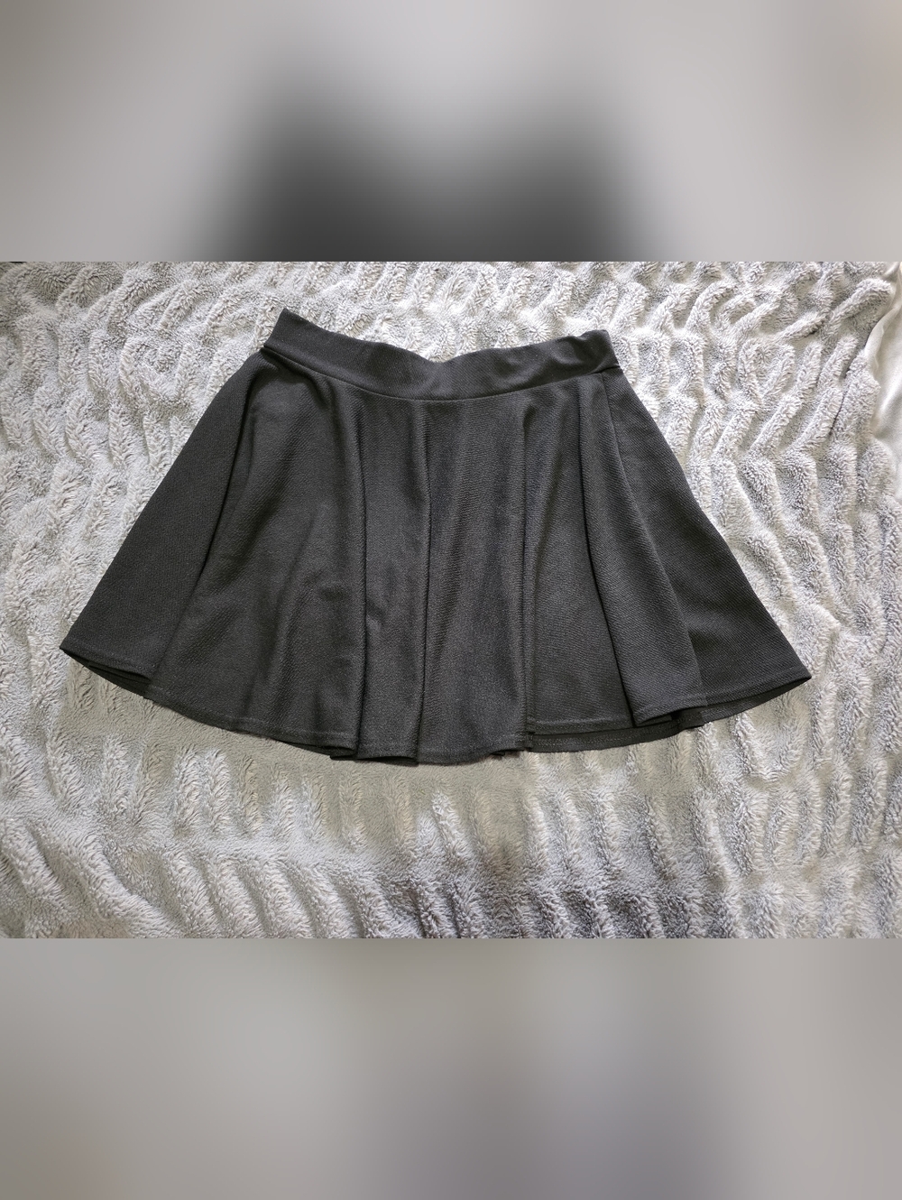 Classic Black Circle Skirt with Soft Waistband